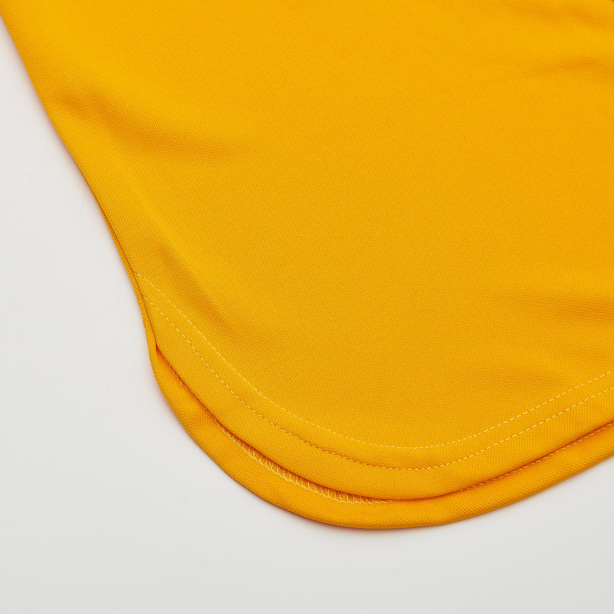 Bad Boy Biggie Baseball Jersey — Yellow — hem detail