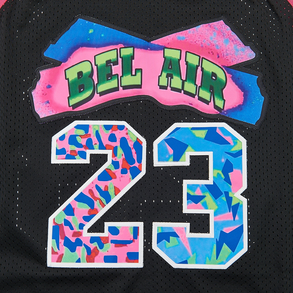 Bel-Air #23 Retro Basketball Jersey — chest detail