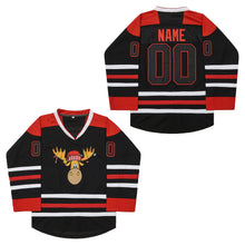 Custom Christmas Moose Kids Hockey Jersey