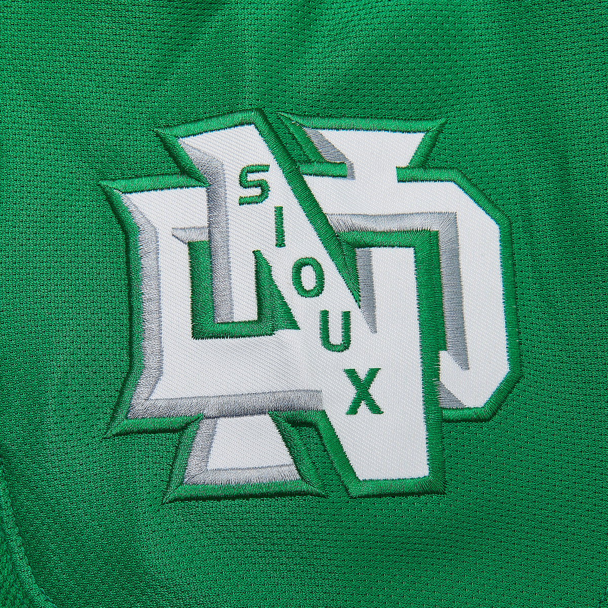 Dakota Sioux Ice #11 Hockey Jersey — Green — shoulder detail