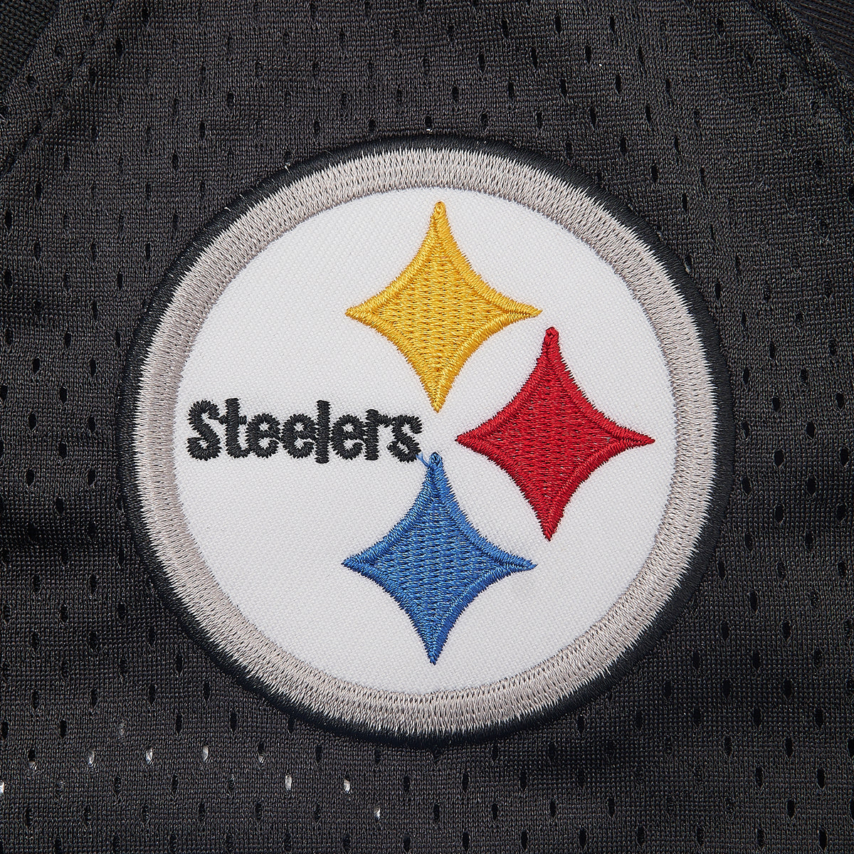 Hines Ward #86 Pittsburgh Steelers Football Jersey — Black — patch detail