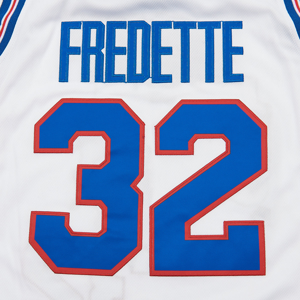 Jimmer Fredette #32 Shanghai Sharks Basketball Jersey — lettering detail