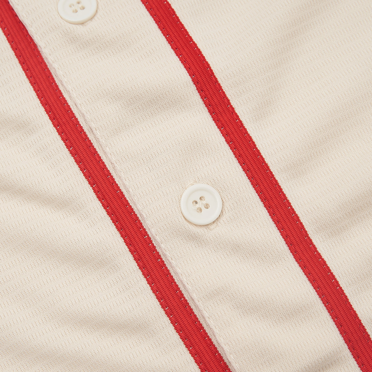 Jimmy Dugan Rockford Peaches #43 Baseball Jersey — placket detail