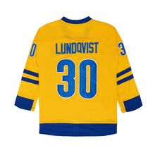 Lundqvist #30 Sweden National Team Hockey Jersey