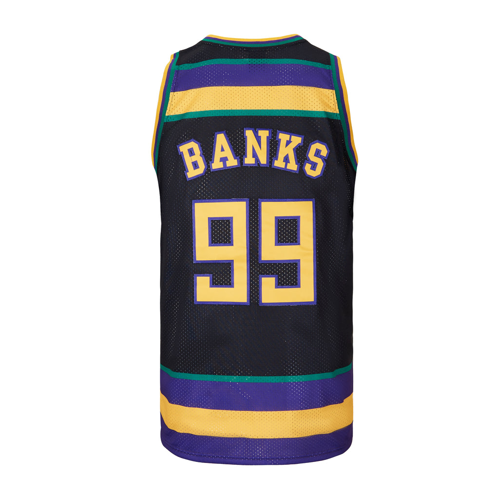 Mighty Ducks Banks 99 Basketball Jersey Retro Movie MadeJersey