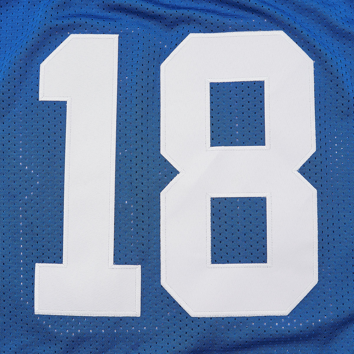 Peyton Manning #18 Indianapolis Colts Football Jersey — chest detail