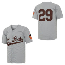 Retro #29 Satchel Paige Vintage CREAM GREY Team Baseball Jersey