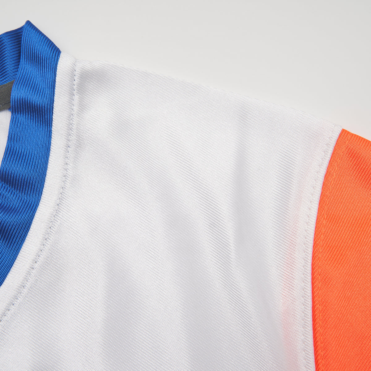 Thad Castle Blue Mountain State #54 Football Jersey — White — shoulder detail