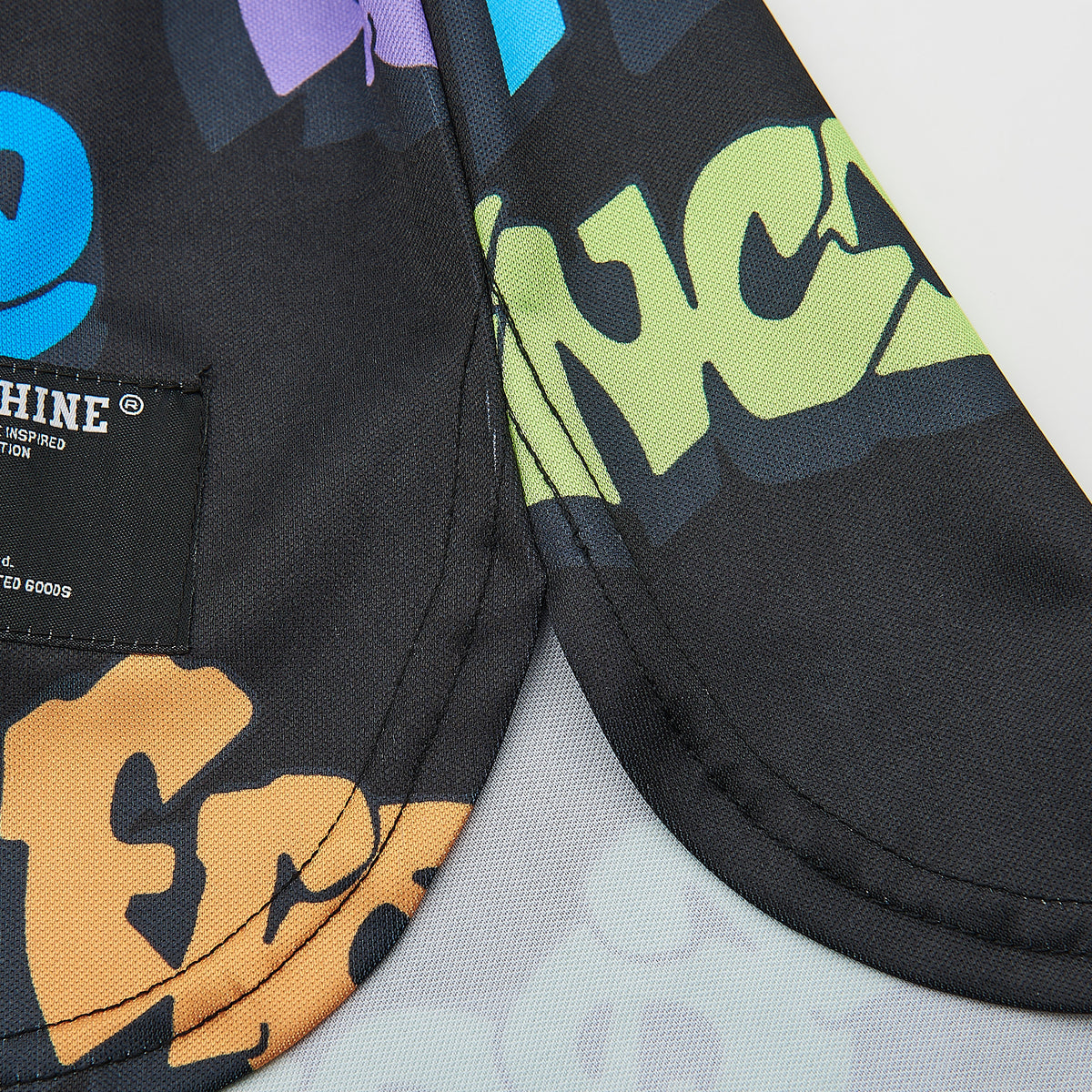 The Smith Fresh Prince All-Over Print Jersey — Black — hem detail