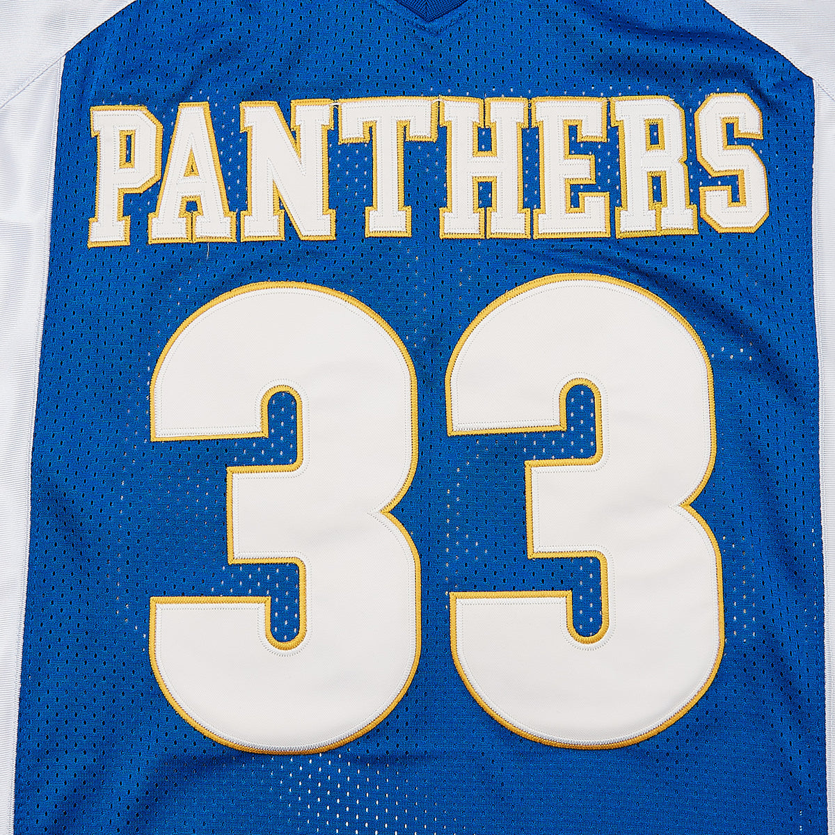 Tim Riggins #33 Panthers Football Jersey — chest detail