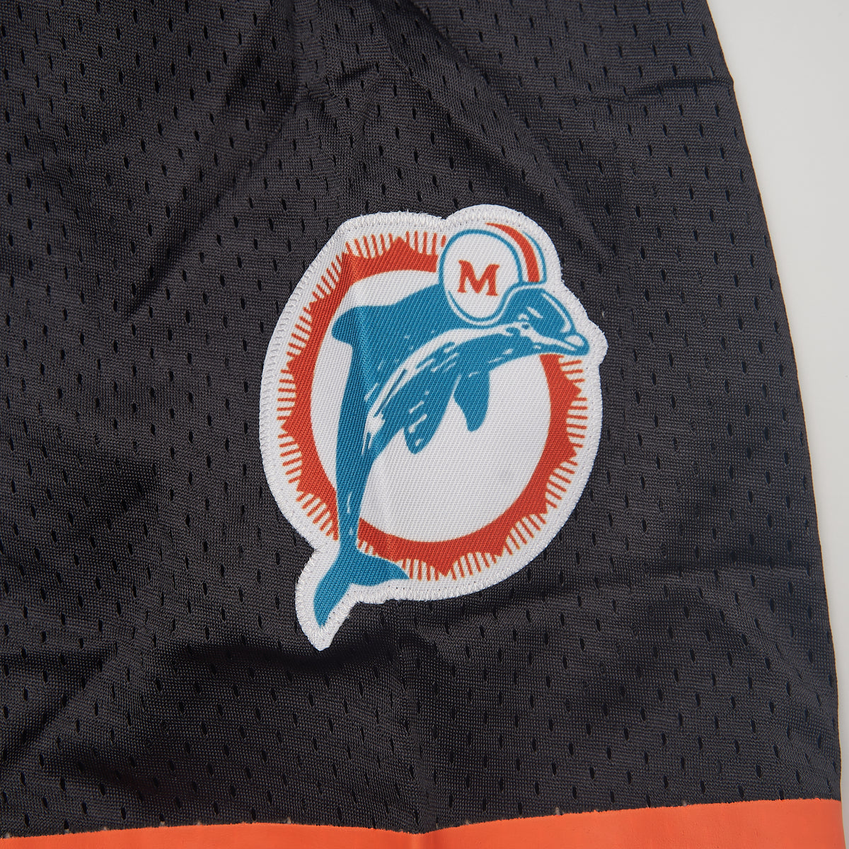 VTG Dan Marino #13 Miami Dolphins Football Jersey — Black — patch detail
