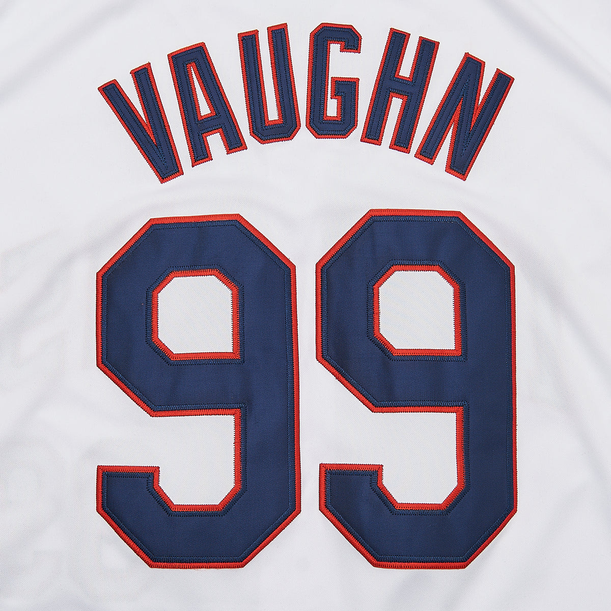 Vaughn Indians #99 Baseball Jersey — lettering detail