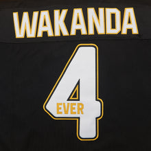 Wakanda Forever King T’CHALLA Ice #4 Hockey Jersey