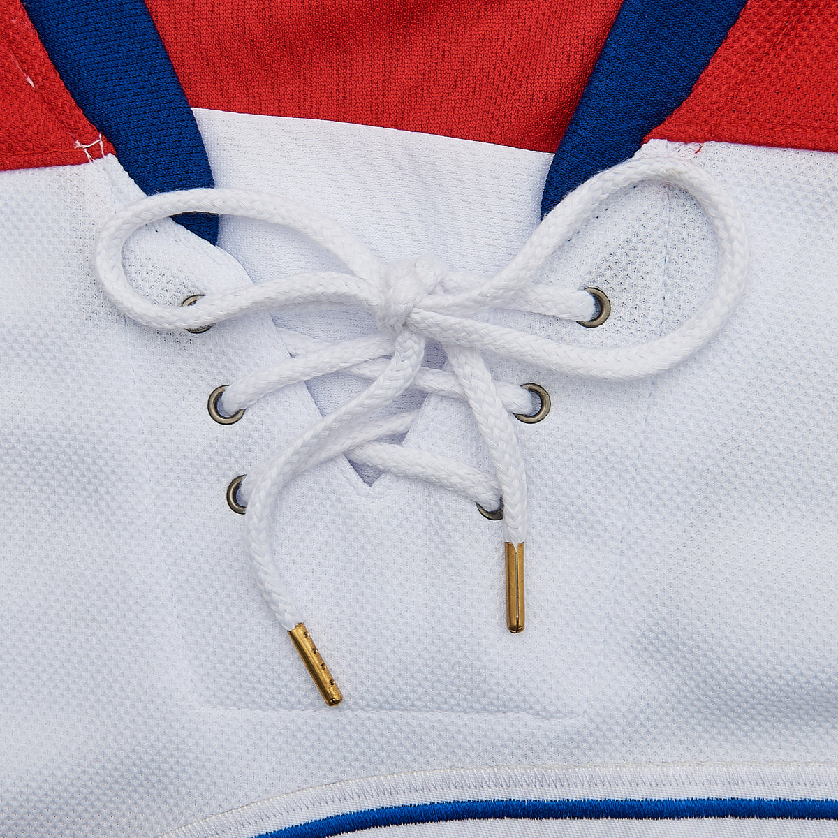 Wayne Gretzky Indianapolis Racers #99 Hockey Jersey — collar detail