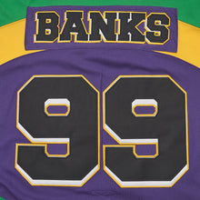 Custom Adam Banks Ducks 99 Hockey Jersey