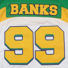Custom Adam Banks Ducks 99 Hockey Jersey