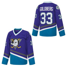 Anaheim Mighty Ducks #33 Greg Goldberg Movie Hockey Jersey