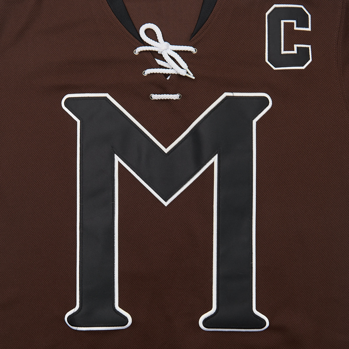 Biebe Mystery Alaska Movie #10 Hockey Jersey — chest detail