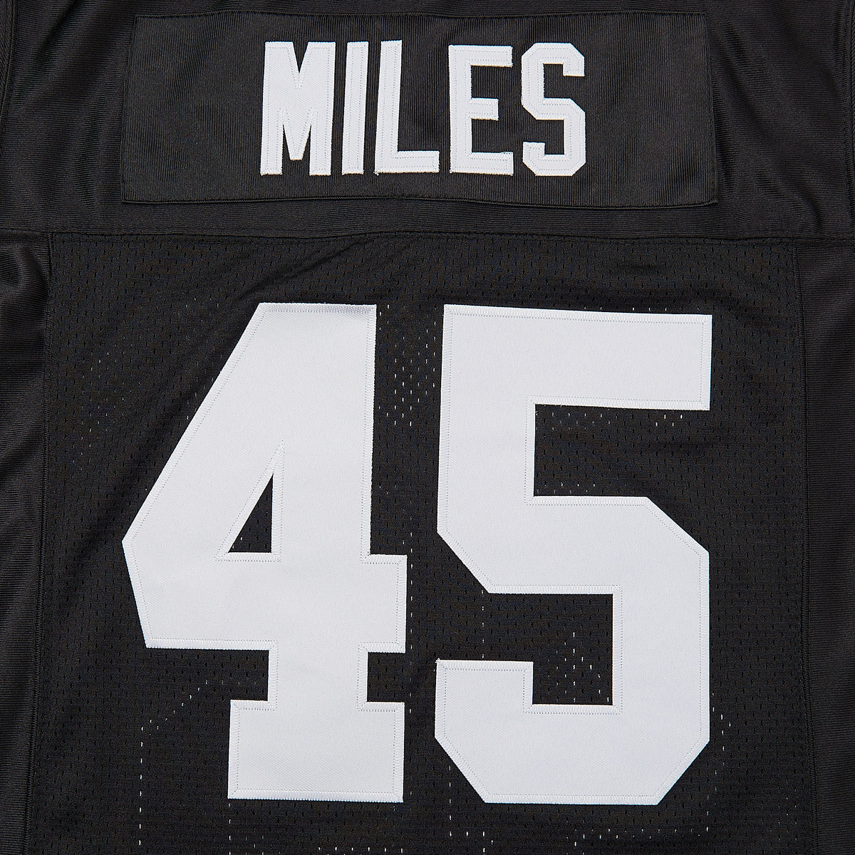 Boobie Miles Permian #45 High Friday Night Lights Football Jersey — Black — lettering detail