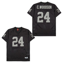 Custom C Woodson 24 Las Vegas Raiders Football Jersey