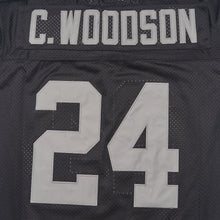 Custom C Woodson 24 Las Vegas Raiders Football Jersey