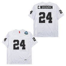 Custom C Woodson 24 Las Vegas Raiders Football Jersey