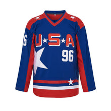 Custom Charlie Conway Mighty Ducks Team Usa 96 Hockey Jersey