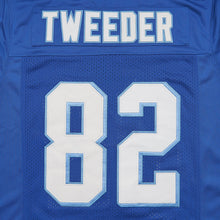Custom Charlie Tweeder 82 Varsity Blues West Canaan Coyotes Football Jersey