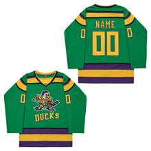 Custom Adam Banks Ducks Kids Hockey Jersey