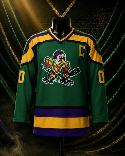 Custom Charlie Conway Ducks #00 Hockey Jersey