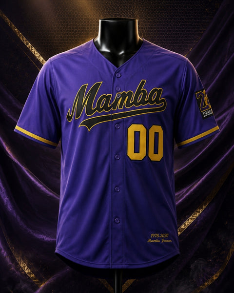Custom Mamba Forever #00 Baseball Jersey