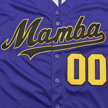 Custom Mamba Forever Baseball Jersey