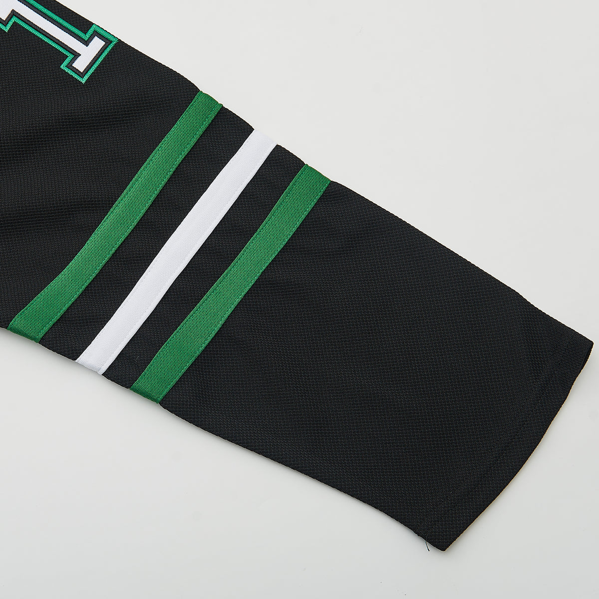 Dakota Sioux Ice #11 Hockey Jersey — Black — stripe detail