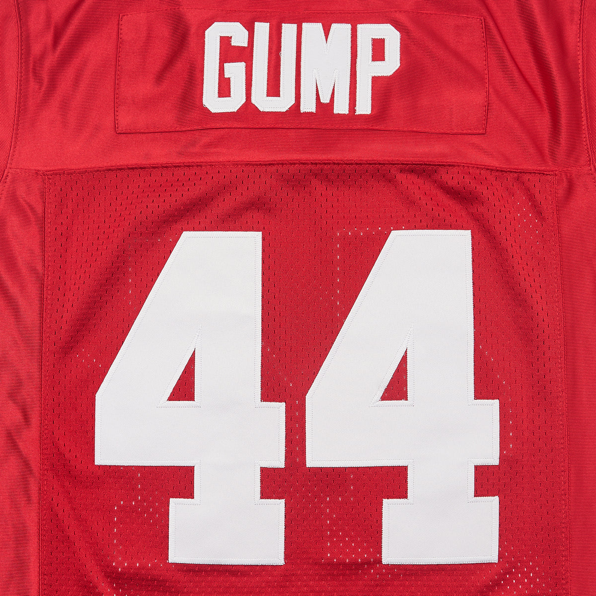 Forest Gump Alabama #44 Football Jersey — lettering detail
