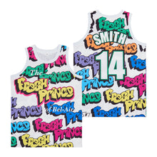 Custom Fresh Prince Of Bel Air 14 Smith Graffiti Basketball Jersey