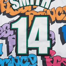Custom Fresh Prince Of Bel Air 14 Smith Graffiti Basketball Jersey