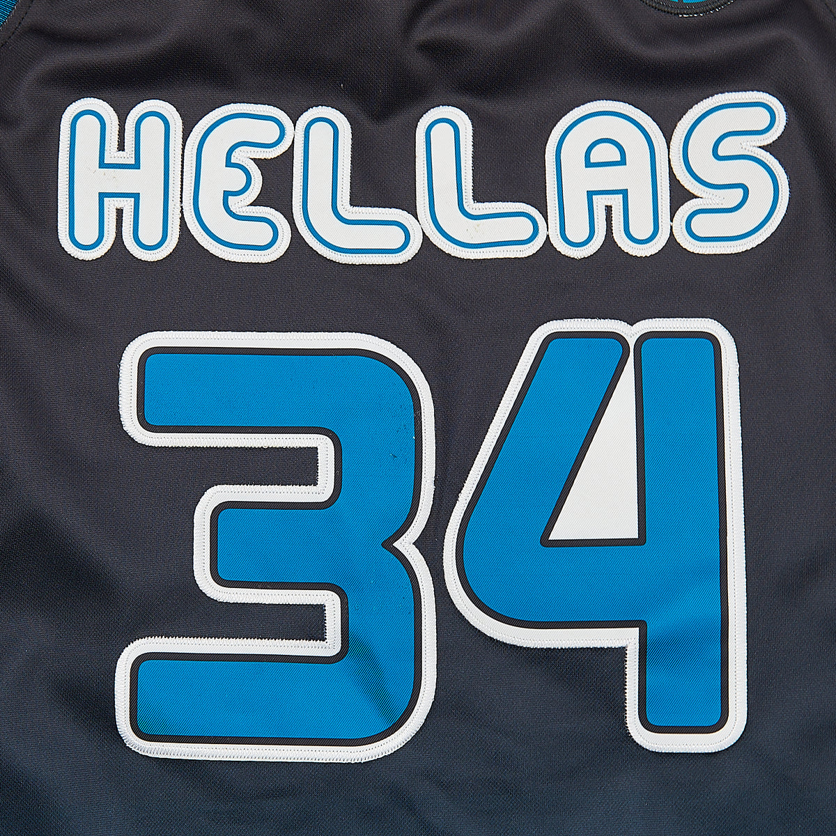 Giannis Antetokounmpo Greece #34 Basketball Jersey — chest detail