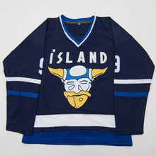 Custom Gunnar Stahl Team Iceland Island Hockey Jersey