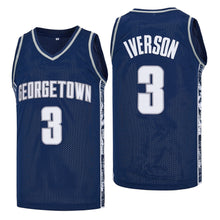 Custom Iverson 3 Georgetown Hoyas Basketball Jersey