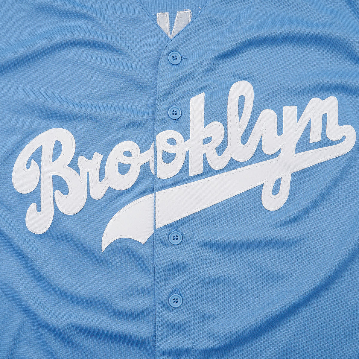 Jackie Robinson #42 Brooklyn Dodgers Baseball Jersey — chest detail