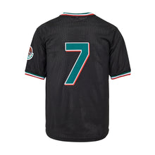 Mexico #7 Black Mesh Baseball Jersey