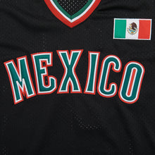 Mexico #7 Black Mesh Baseball Jersey
