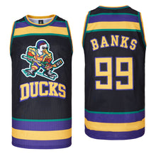 Mighty Ducks Banks #99 Basketball Jersey