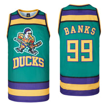 Custom Mighty Ducks Banks 99 Basketball Jersey