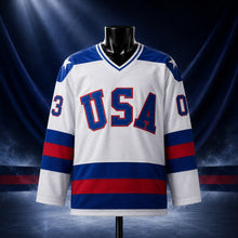 Miracle on Ice Movie USA Ice #30 Hockey Jersey