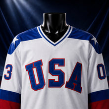 Miracle on Ice Movie USA Ice #30 Hockey Jersey