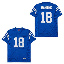 Custom Peyton Manning 18 Indianapolis Colts Football Jersey