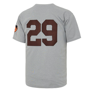 Retro #29 Satchel Paige Vintage CREAM GREY Team Baseball Jersey