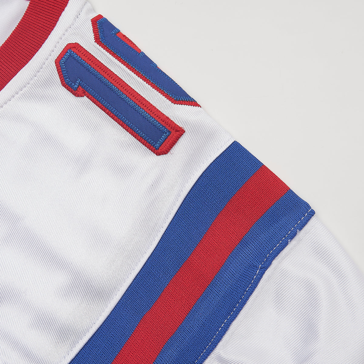 The Replacements Shane Falco #16 Washington Sentinels Football Jersey — White — stripe detail