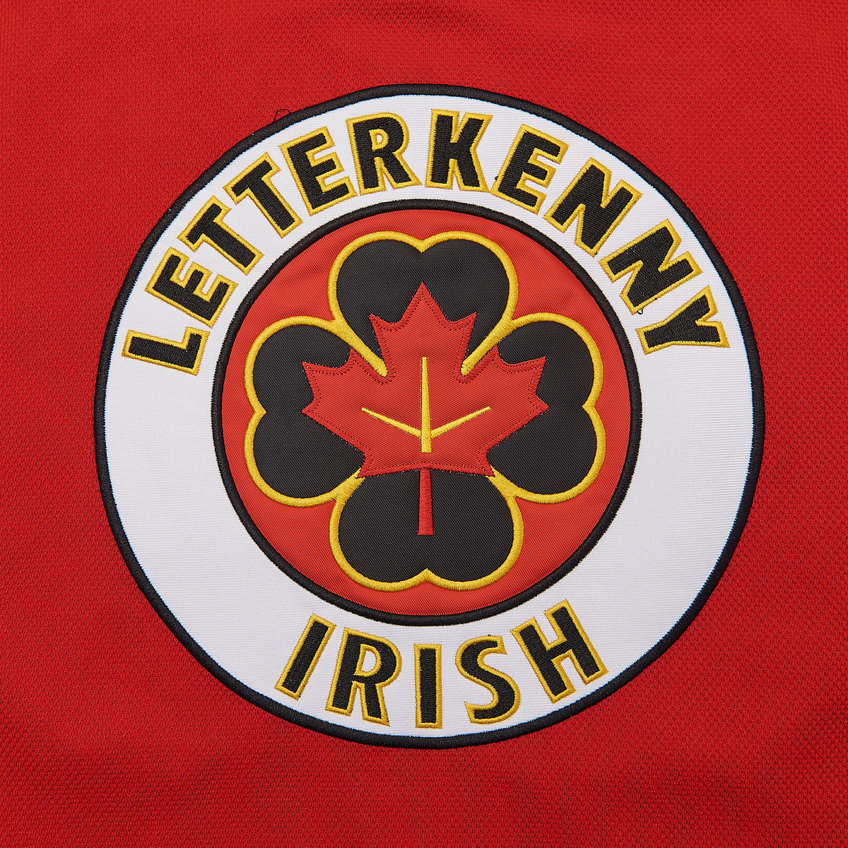 Shoresy Summer Christmas #69 Letterkenny Irish Hockey — Red — chest detail